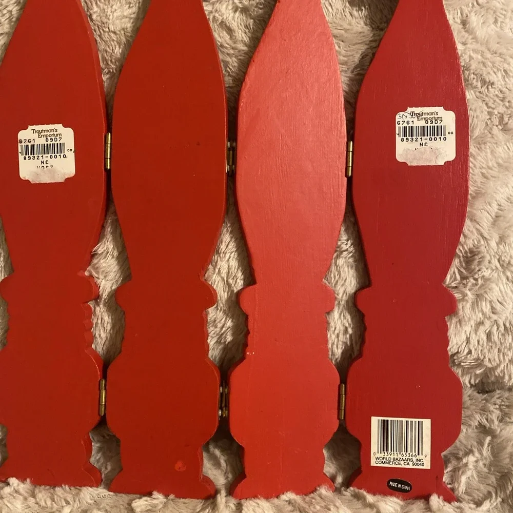 World Bazaar Folded Hinged Santas
